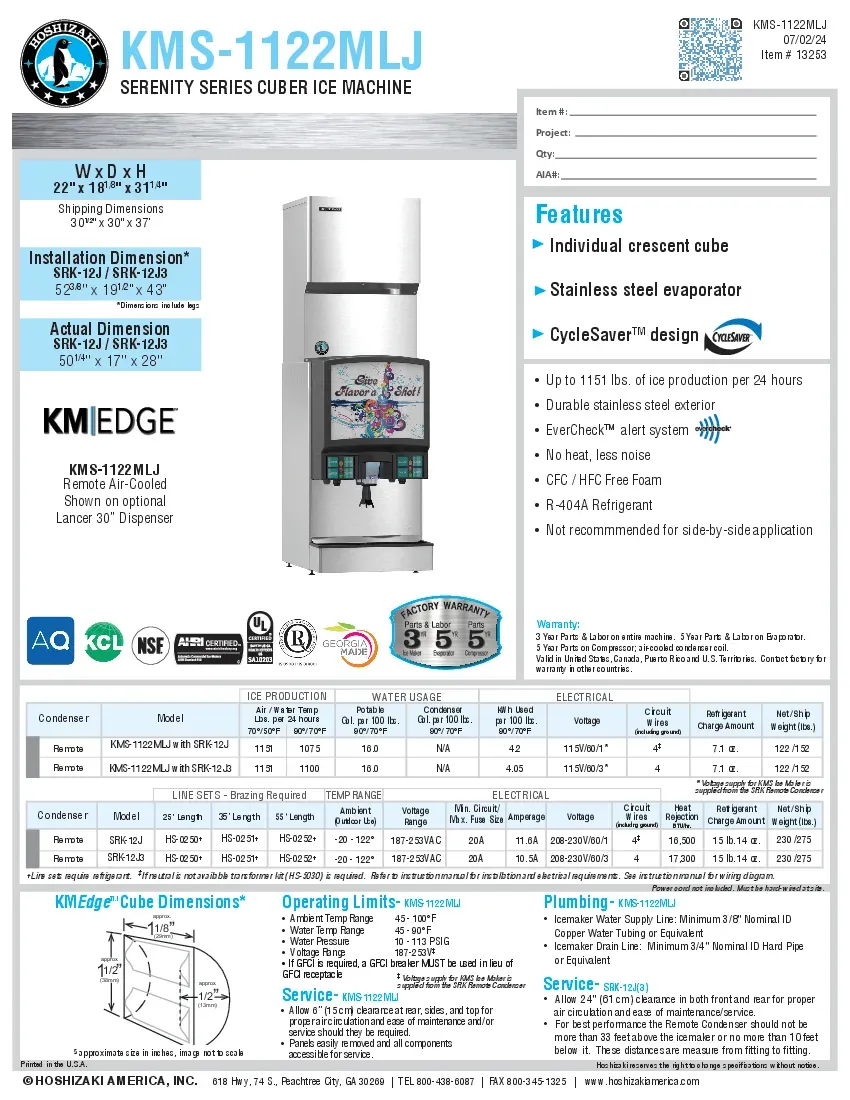 hoshizaki-kms-1122mlj-ice-maker-cube-style-crescent-cube-style-specsheet-260726m9oaet.pdf
