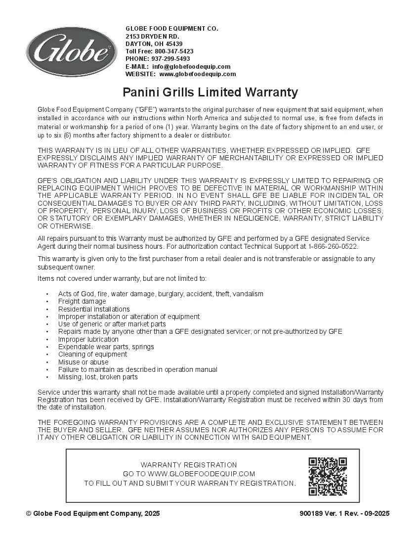 globe-gsg10-sandwich-panini-grill-120v-electric-specsheet-26100450i7g5.pdf