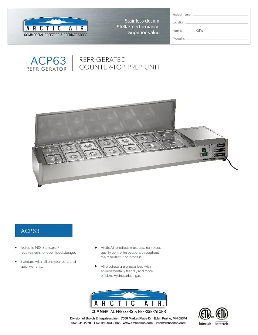 arctic-air-acp63-refrigerated-countertop-pan-rail-115v-specsheet-260726xkdk7t.pdf