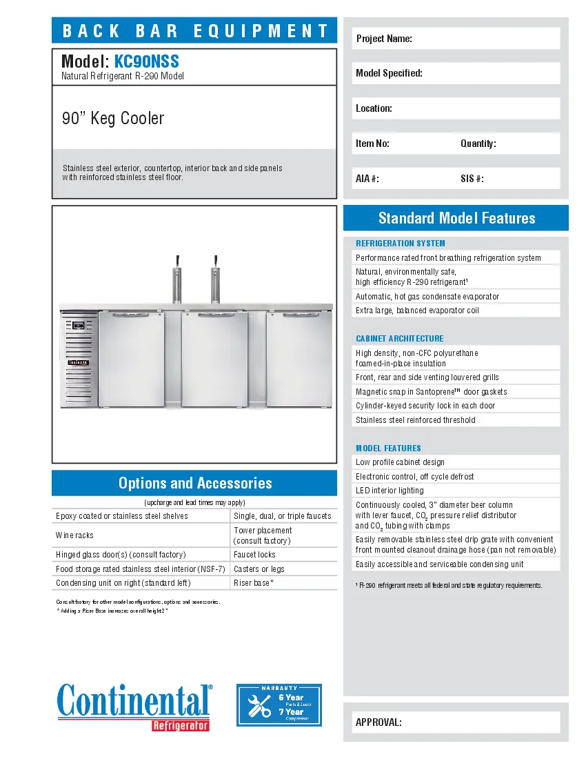 continental-refrigerator-kc90nss-draft-beer-cooler-90-w-specsheet-2607268fixzf.pdf