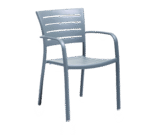 Florida Seating , AL-5000 A WARM GRAY/SILVER, Chair, Armchair, Outdoor