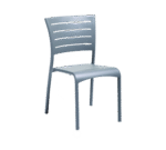Florida Seating , AL-5000-S WARM GRAY/SILVER, Chair, Side, Outdoor