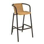 Florida Seating , BW-51 BLACK, Bar Stool, Outdoor