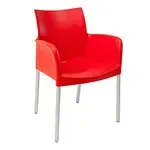Florida Seating , ICE-A/ROJO, Chair, Armchair, Stacking, Outdoor
