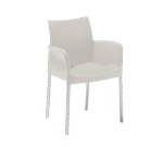 Florida Seating , ICE-A/WHITE, Chair, Armchair, Stacking, Outdoor