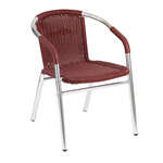Florida Seating , W-21 ANODIZED ALUM, Chair, Armchair, Stacking, Outdoor