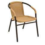 Florida Seating , W-21 BLACK, Chair, Armchair, Stacking, Outdoor